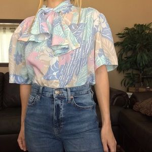 Vintage Pastel Button Up